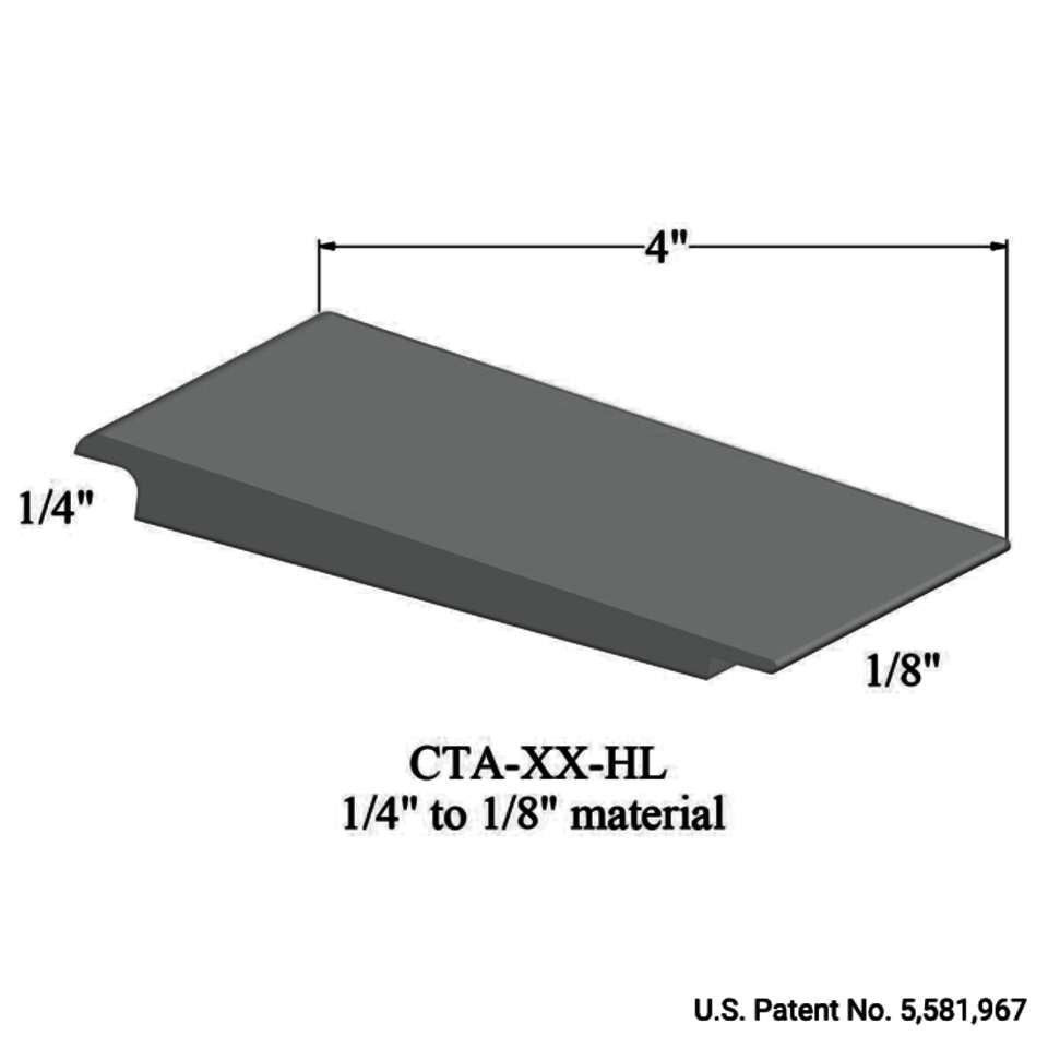 Tarkett - Wheeled Traffic Transitions - CTA 38 HL 1/4" to 1/8" material #38 Pewter 12'