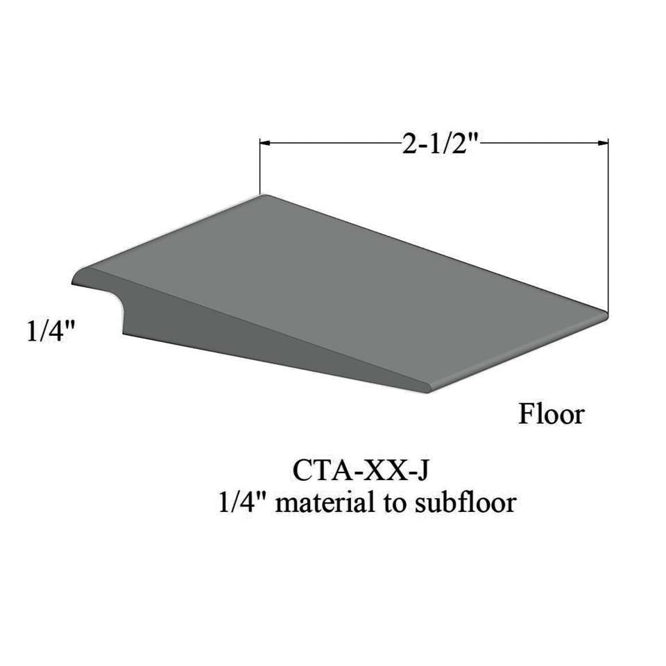 Tarkett - Wheeled Traffic Transitions - CTA 38 J 1/4" matériau de sous-plancher #38 Pewter 12'