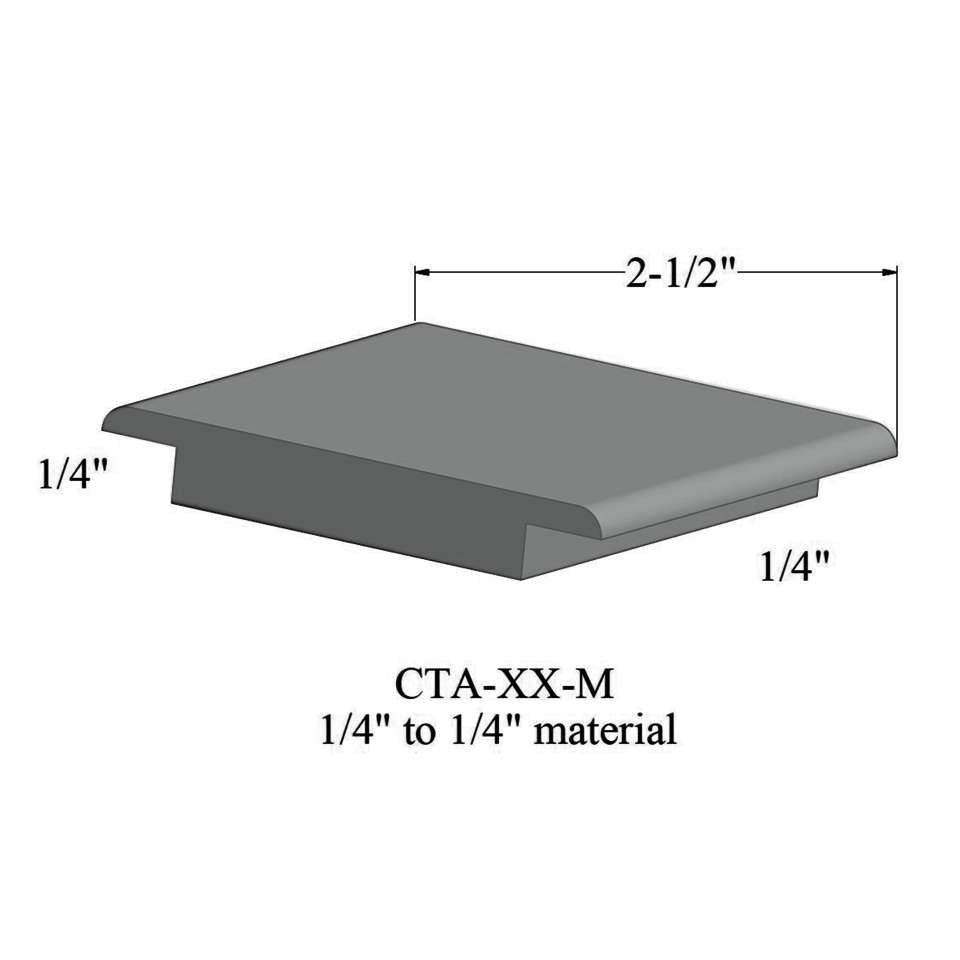 Tarkett - Wheeled Traffic Transitions - CTA 38 M 1/4" to 1/4" material #38 Pewter 12'