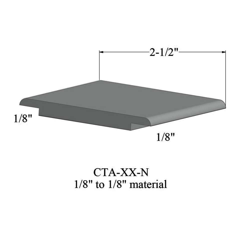 Tarkett - Wheeled Traffic Transitions - CTA 38 N 1/8" to 1/8" material #38 Pewter 12'