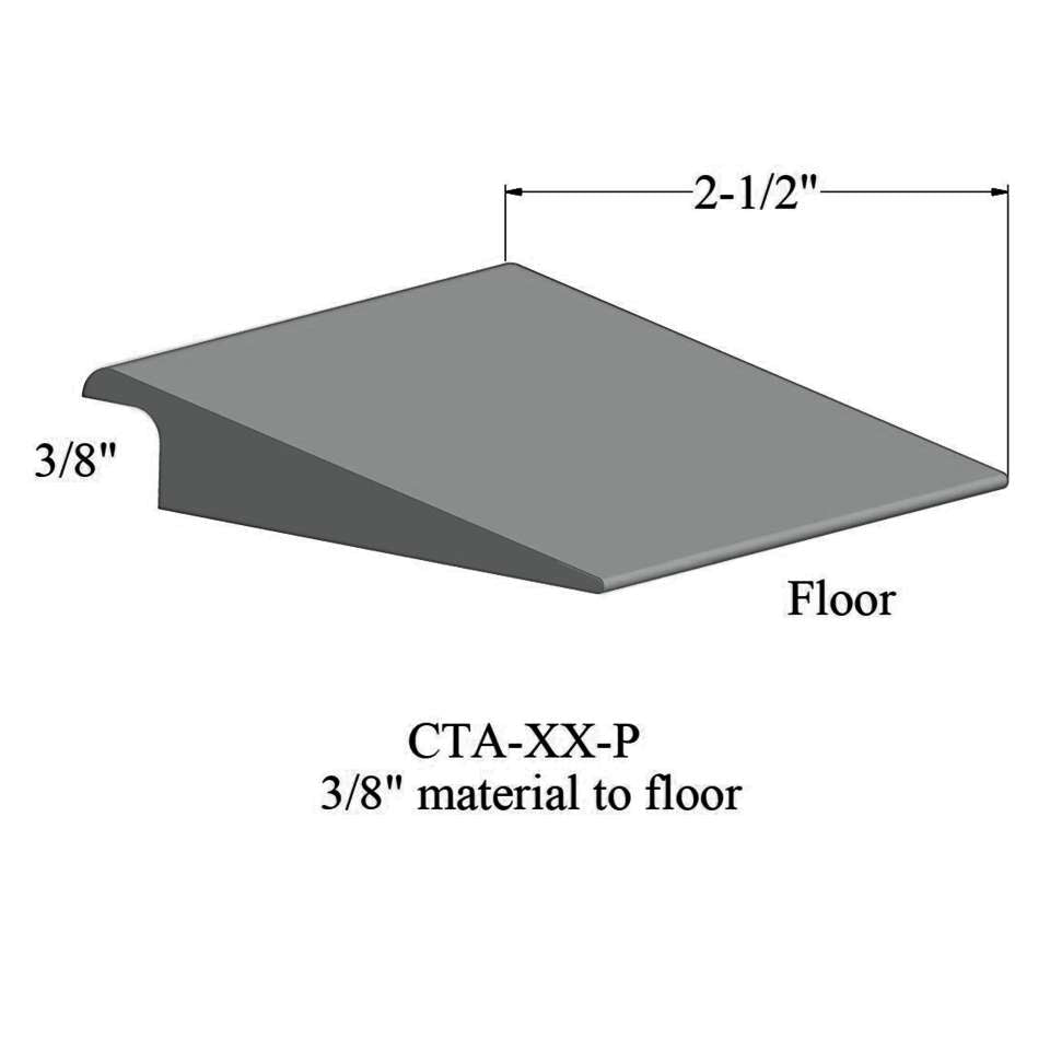 Tarkett - Wheeled Traffic Transitions - CTA 38 P 3/8" matériau de sous-plancher #38 Pewter 12'