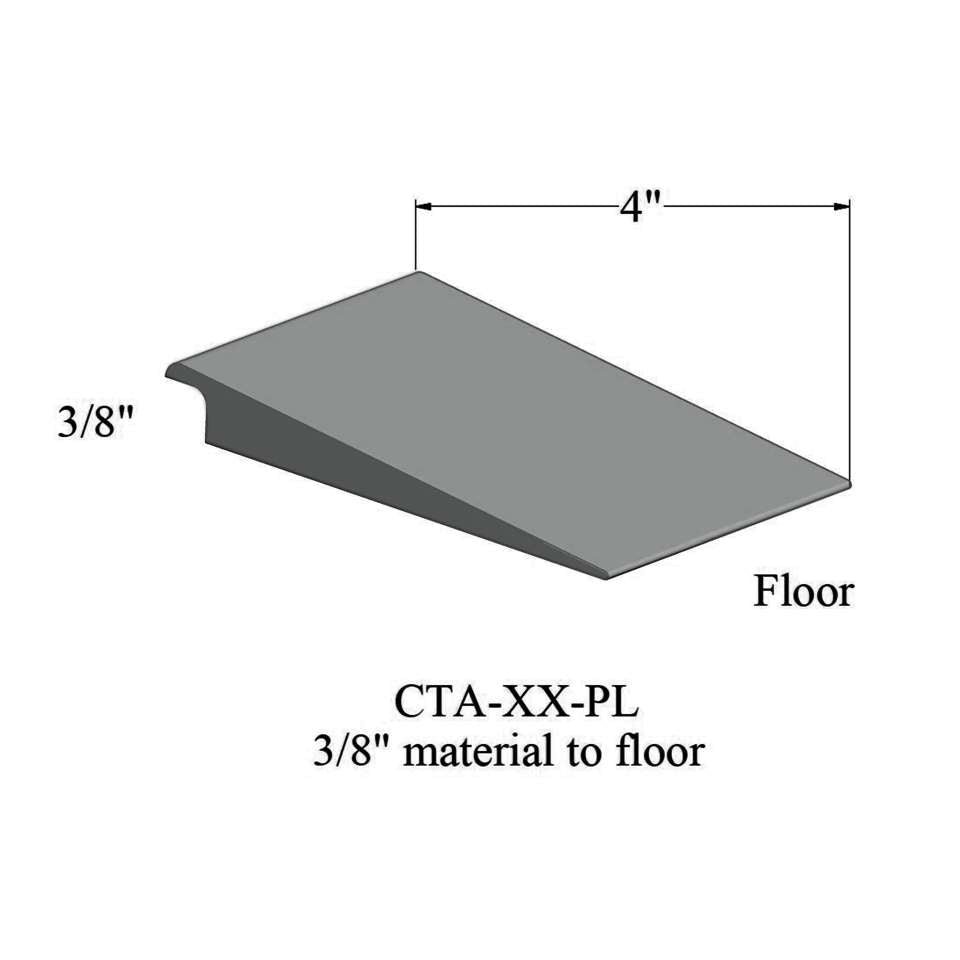 Tarkett - Wheeled Traffic Transitions - CTA 38 PL 3/8" matériau de sous-plancher #38 Pewter 12'