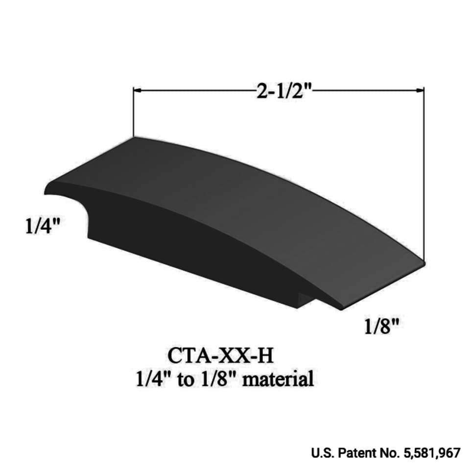 Tarkett - Wheeled Traffic Transitions - CTA 40 H 1/4" to 1/8" material #40 Black 12'