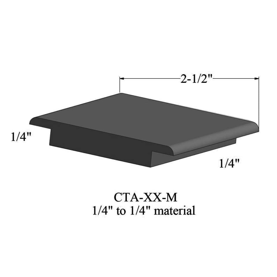 Tarkett - Wheeled Traffic Transitions - CTA 40 M 1/4" to 1/4" material #40 Black 12'