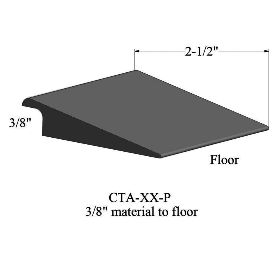 Tarkett - Wheeled Traffic Transitions - CTA 40 P 3/8" matériau de sous-plancher #40 Black 12'