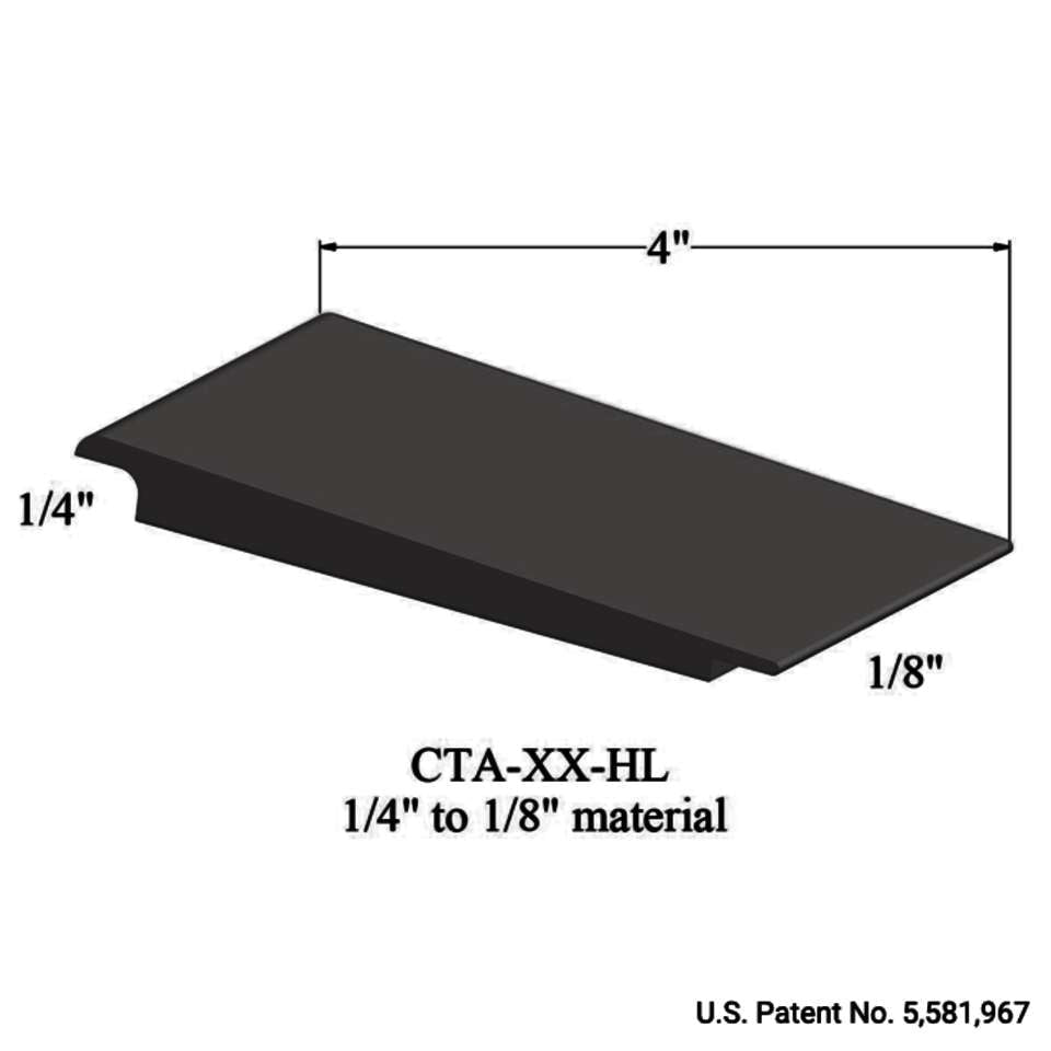 Tarkett - Wheeled Traffic Transitions - CTA 44 HL 1/4" to 1/8" material #44 Dark Brown 12'