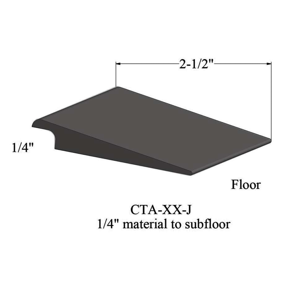 Tarkett - Wheeled Traffic Transitions - CTA 44 J 1/4" matériau de sous-plancher #44 Dark Brown 12'