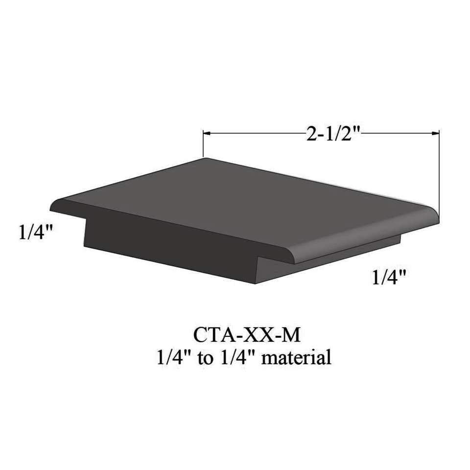 Tarkett - Wheeled Traffic Transitions - CTA 44 M 1/4" to 1/4" material #44 Dark Brown 12'