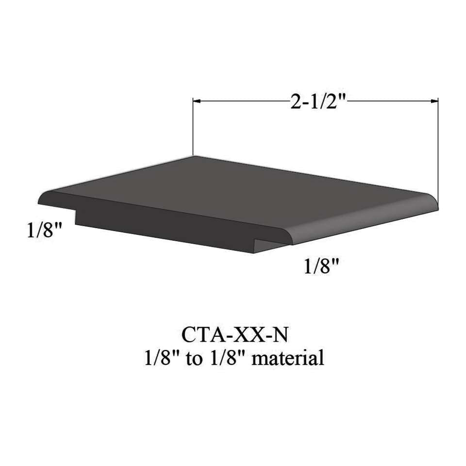 Tarkett - Wheeled Traffic Transitions - CTA 44 N 1/8" to 1/8" material #44 Dark Brown 12'
