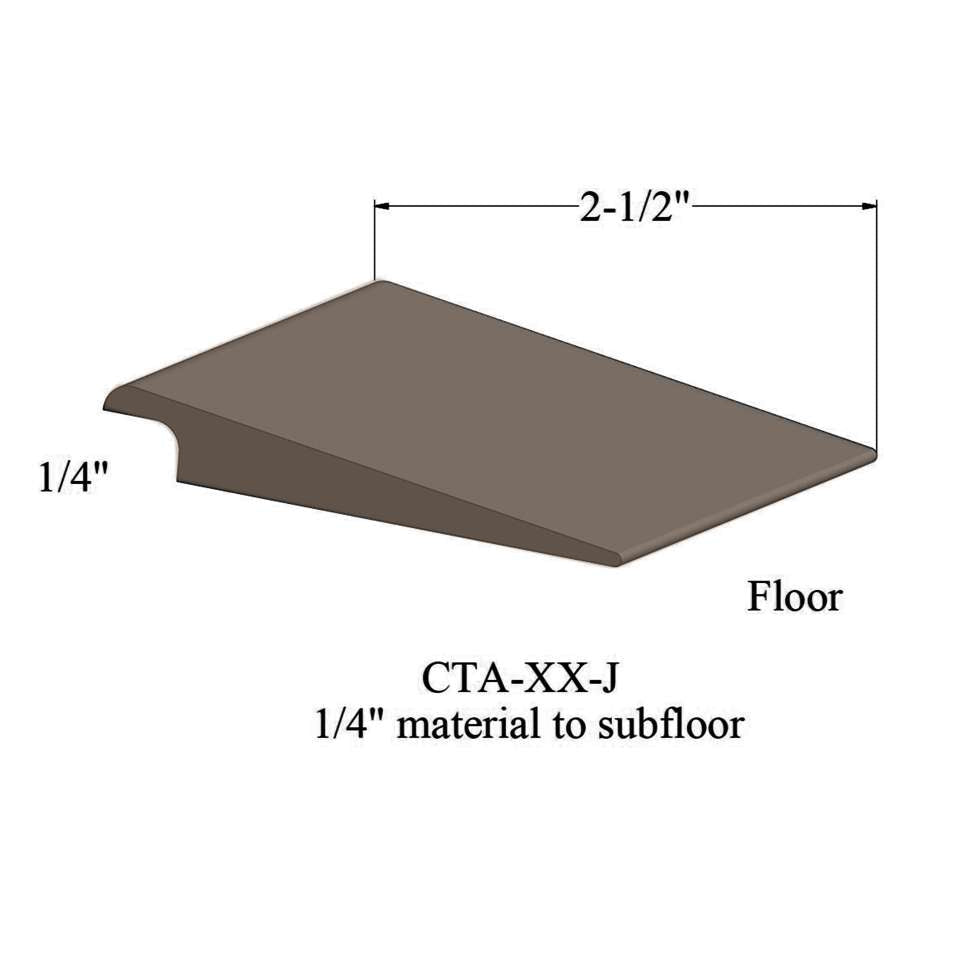Tarkett - Wheeled Traffic Transitions - CTA 45 J 1/4" matériau de sous-plancher #45 Sandalwood 12'