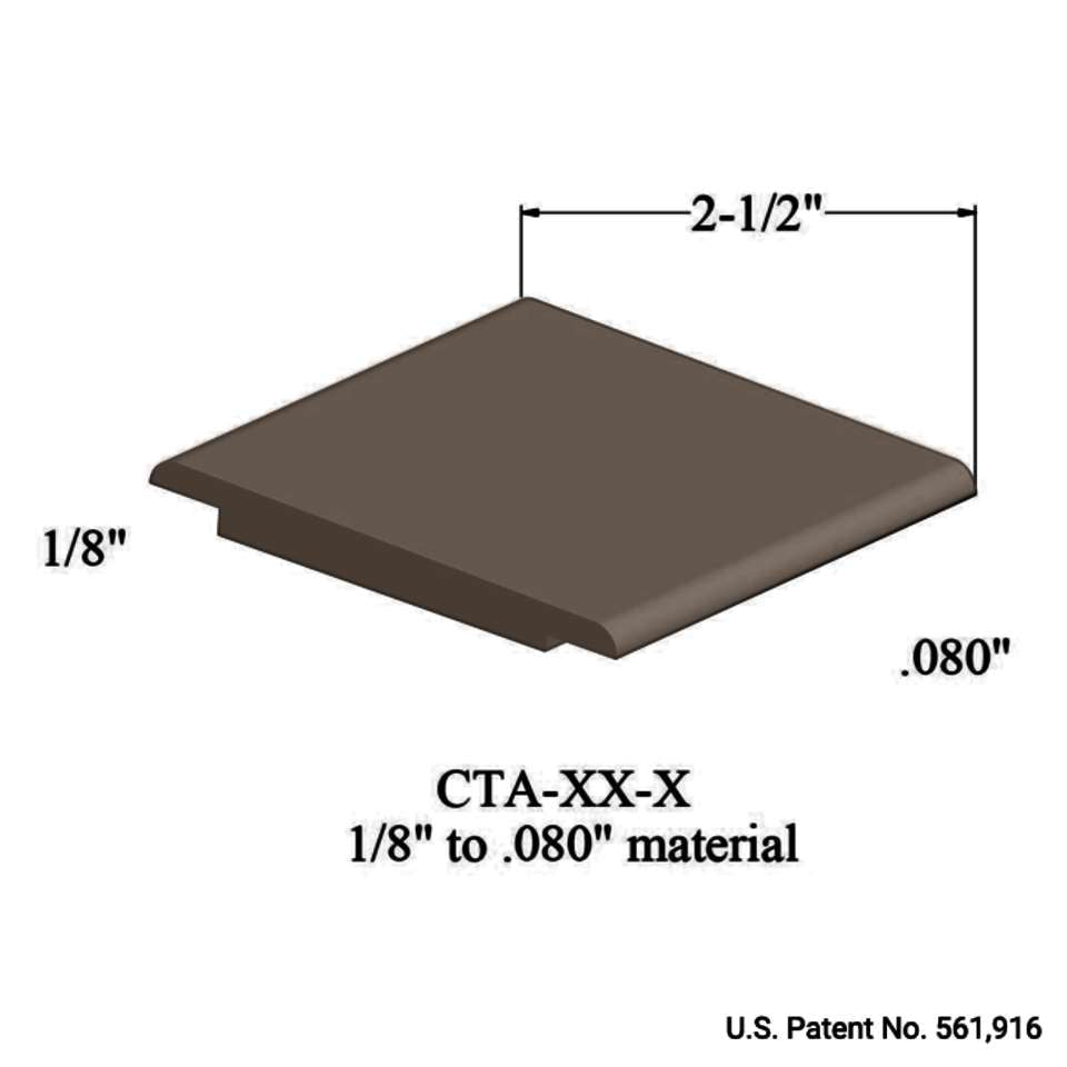 Tarkett - Wheeled Traffic Transitions - CTA 45 X 1/8" to .080" material #45 Sandalwood 12'