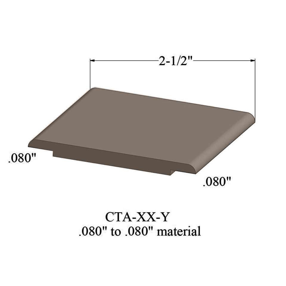 Tarkett - Wheeled Traffic Transitions - CTA 45 Y .080" to .080" material #45 Sandalwood 12'