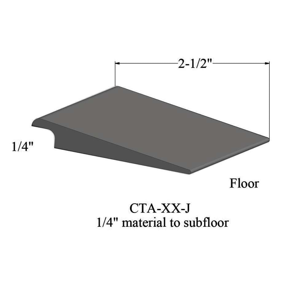 Tarkett - Wheeled Traffic Transitions - CTA 48 J 1/4" matériau de sous-plancher #48 Grey 12'