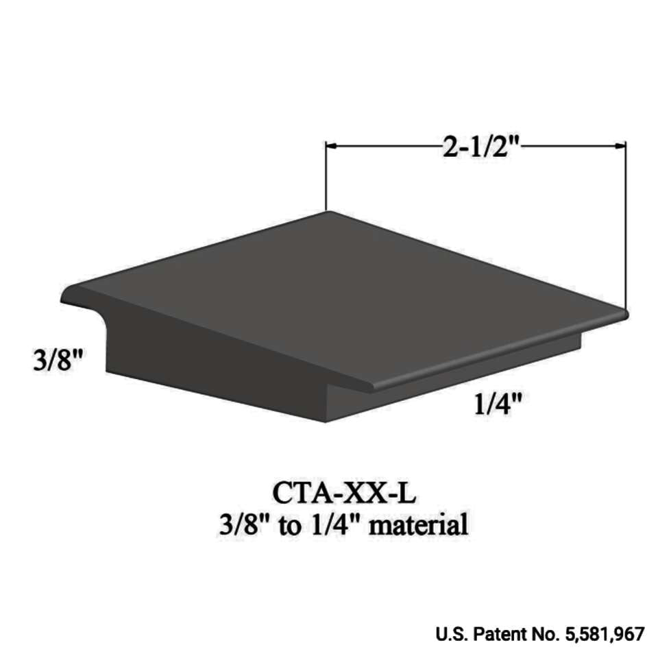 Tarkett - Wheeled Traffic Transitions - CTA 48 L 3/8" to 1/4" material #48 Grey 12'