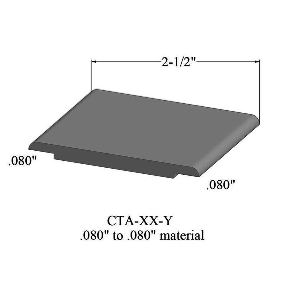 Tarkett - Wheeled Traffic Transitions - CTA 48 Y .080" to .080" material #48 Grey 12'