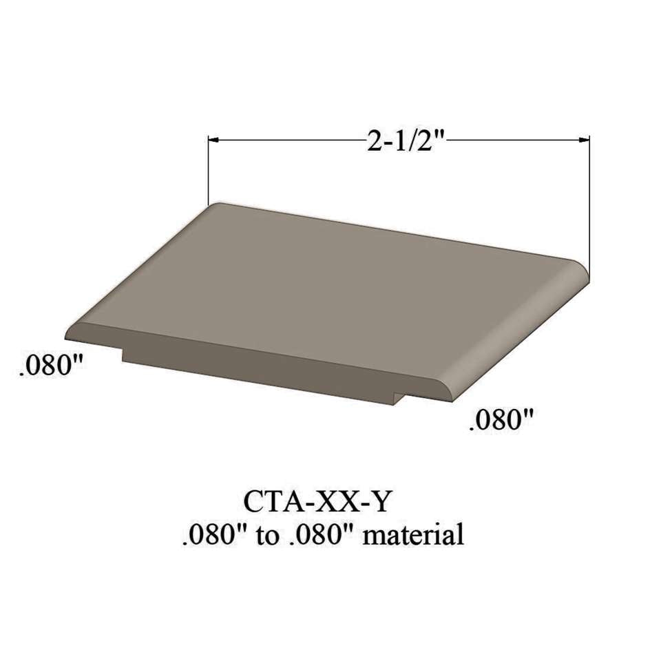 Tarkett - Wheeled Traffic Transitions - CTA 49 Y .080" to .080" material #49 Beige 12'