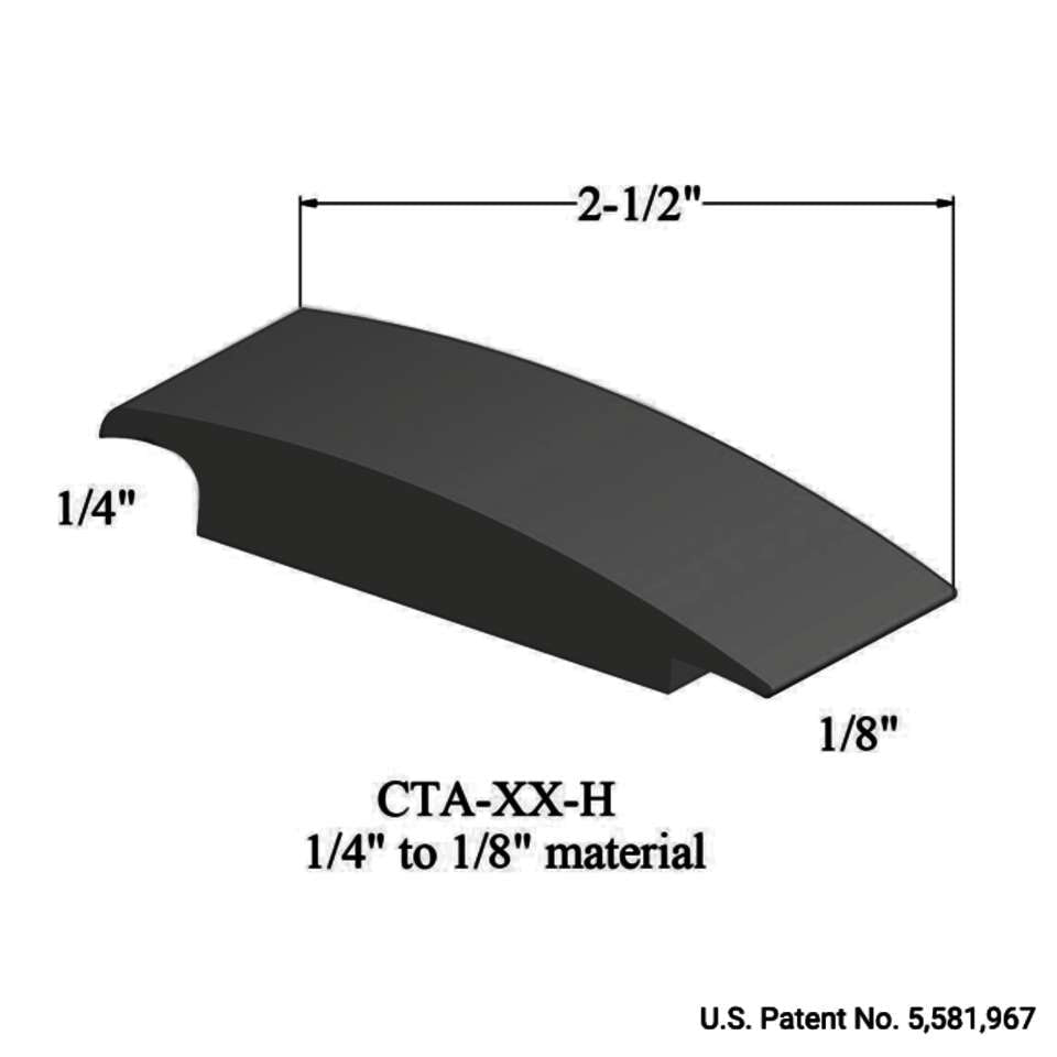 Tarkett - Tarkett - Wheeled Traffic Transitions - CTA 63 H 1/4" to 1/8" material #63 Burnt Umber 12'