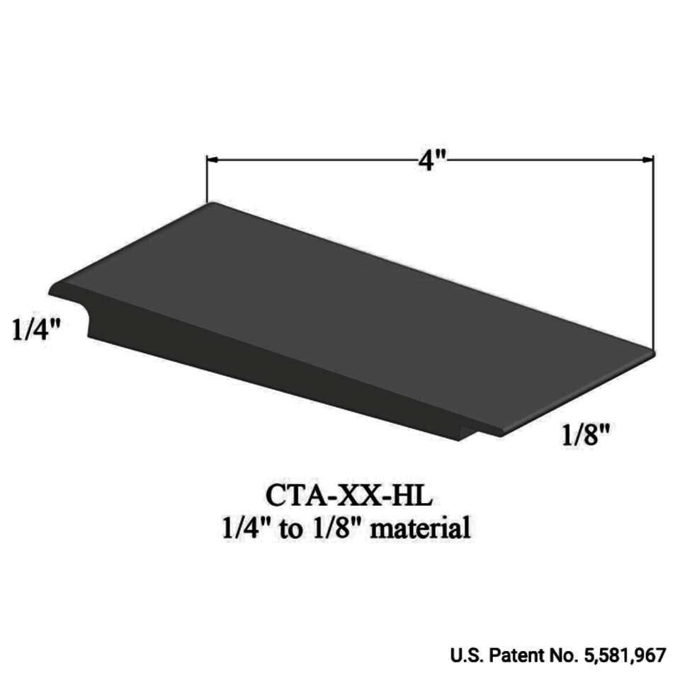 Tarkett - Tarkett - Wheeled Traffic Transitions - CTA 63 HL 1/4" to 1/8" material #63 Burnt Umber 12'