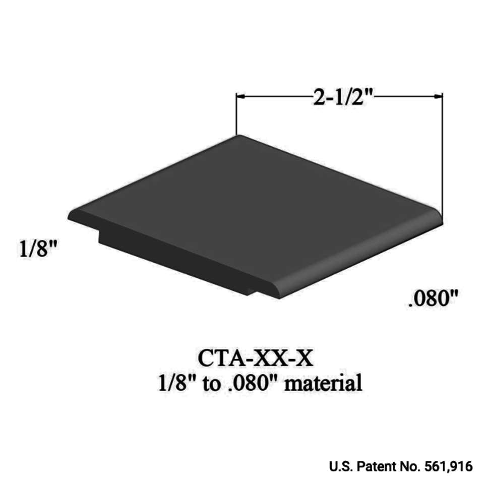 Tarkett - Tarkett - Wheeled Traffic Transitions - CTA 63 X 1/8" to .080" material #63 Burnt Umber 12'