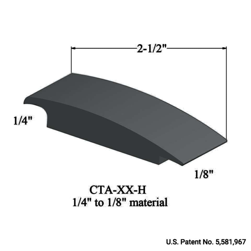 Tarkett - Tarkett - Wheeled Traffic Transitions - CTA 71 H 1/4" to 1/8" material #71 Storm Cloud 12'