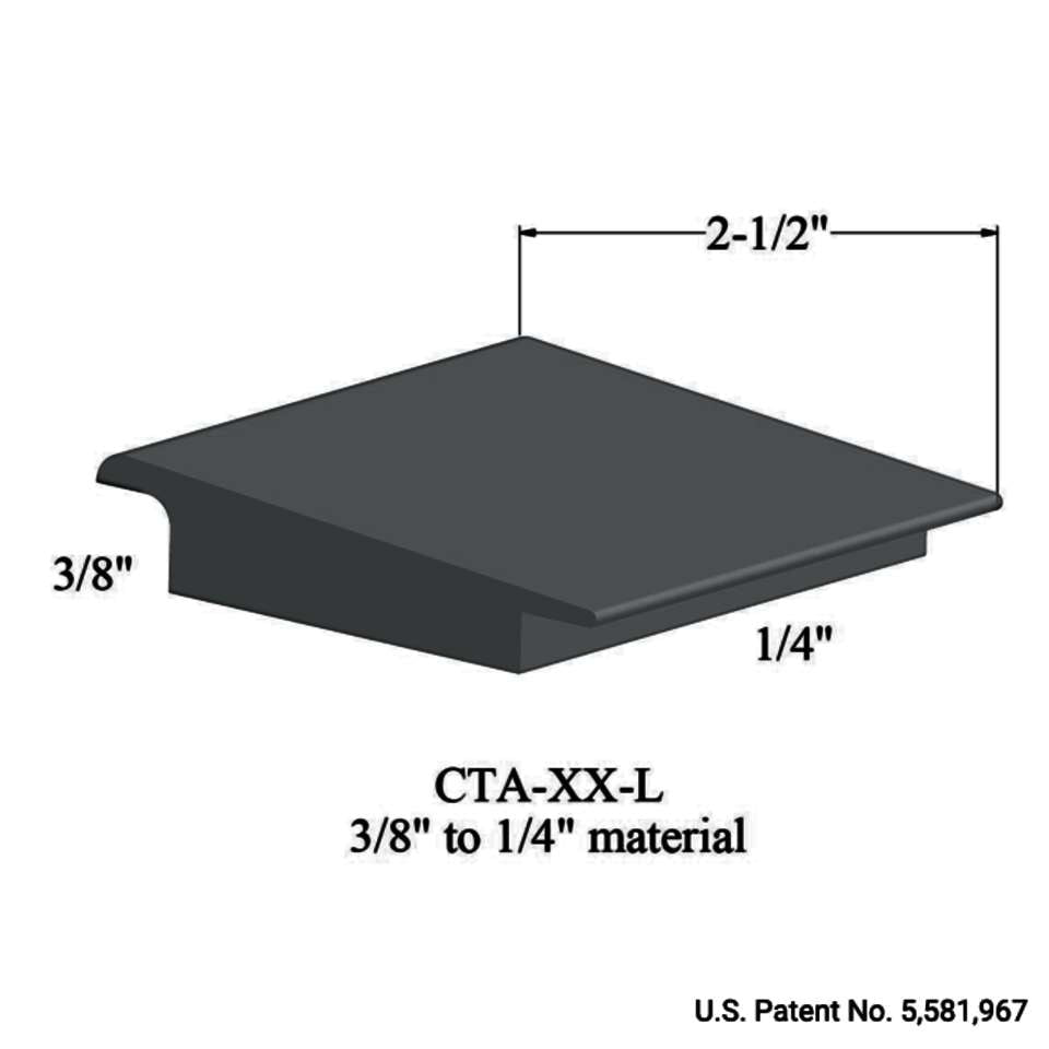 Tarkett - Tarkett - Wheeled Traffic Transitions - CTA 71 L 3/8" to 1/4" material #71 Storm Cloud 12'