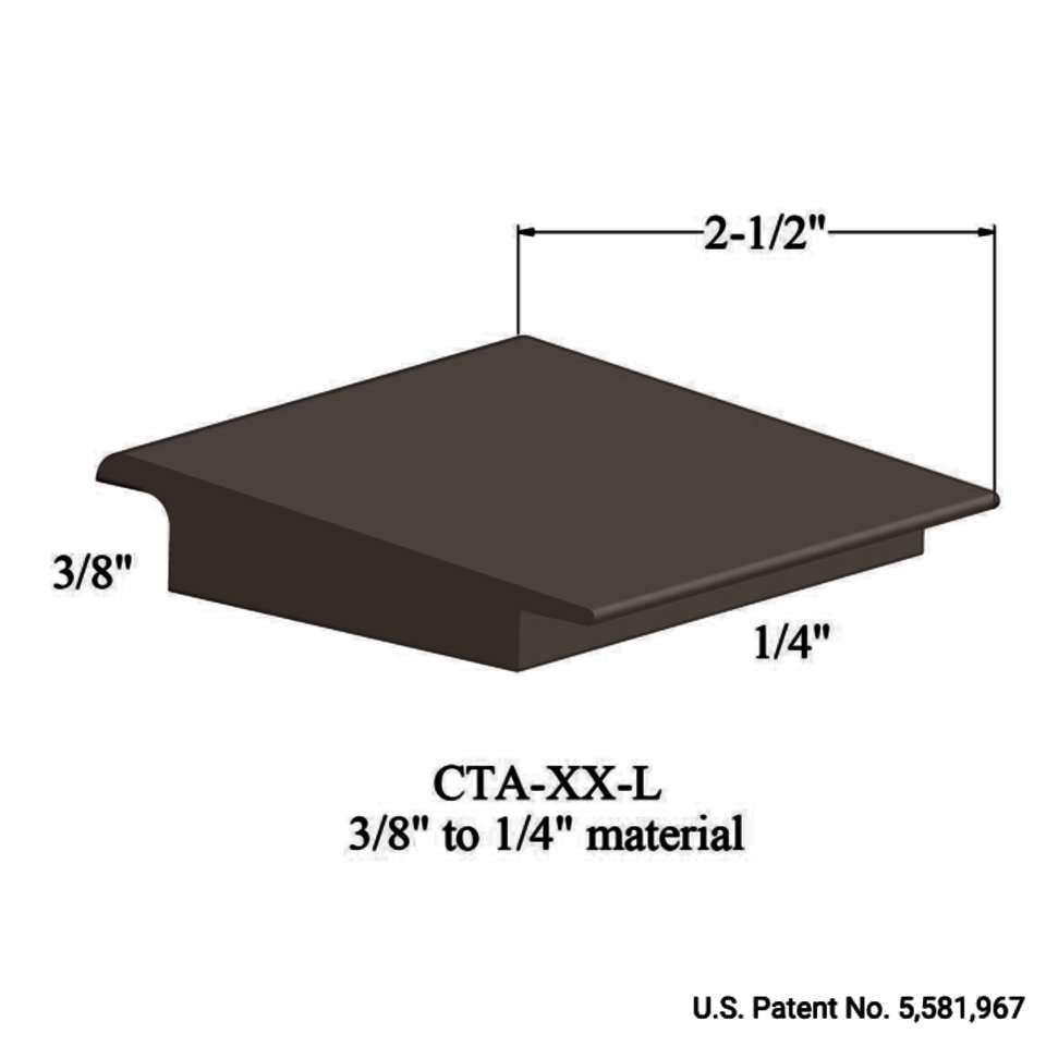 Tarkett - Tarkett - Wheeled Traffic Transitions - CTA 76 L 3/8" to 1/4" material #76 Cinnamon 12'