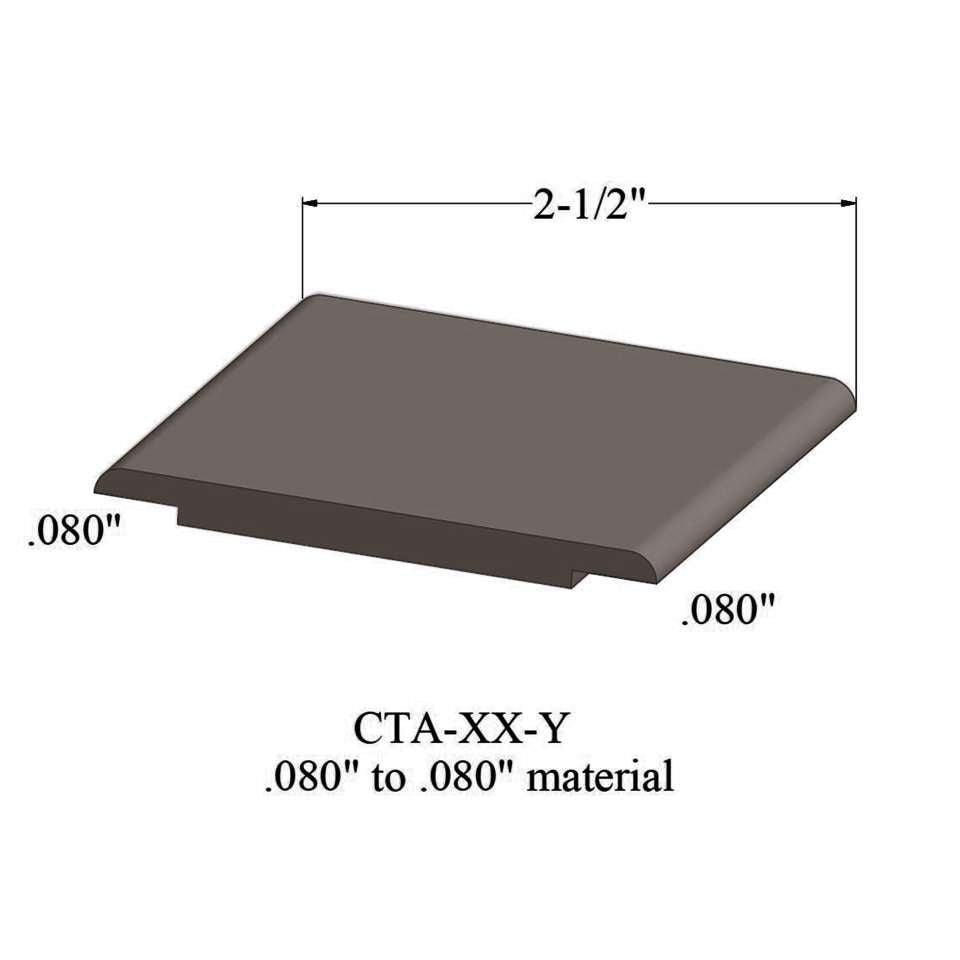 Tarkett - Tarkett - Wheeled Traffic Transitions - CTA 76 Y .080" to .080" material #76 Cinnamon 12'