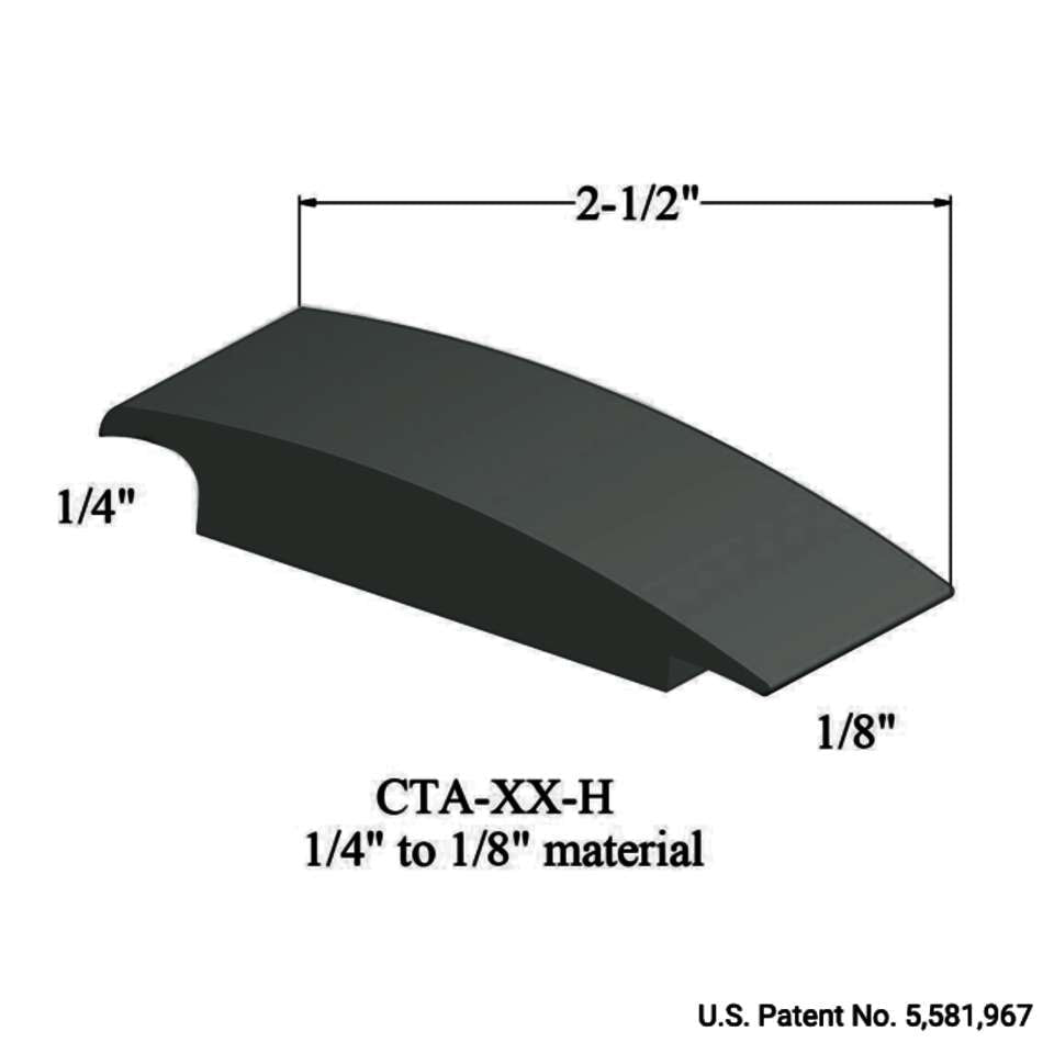 Tarkett - Tarkett - Wheeled Traffic Transitions - CTA 86 H 1/4" to 1/8" material #86 Hunter Green 12'