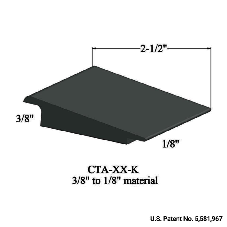 Tarkett - Tarkett - Wheeled Traffic Transitions - CTA 86 K 3/8" to 1/8" material #86 Hunter Green 12'
