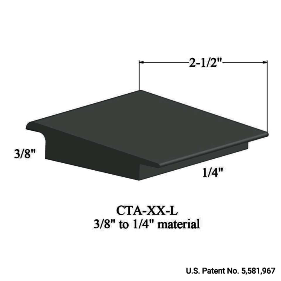 Tarkett - Tarkett - Wheeled Traffic Transitions - CTA 86 L 3/8" to 1/4" material #86 Hunter Green 12'