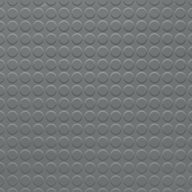Tarkett - Tuile de caoutchouc Solid Color Raised Round #28 Medium Grey 24" x 24"