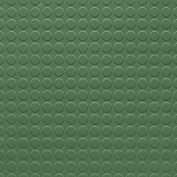 Tarkett - Tuile de caoutchouc Solid Color Raised Round #VL8 Grinch 24" x 24"