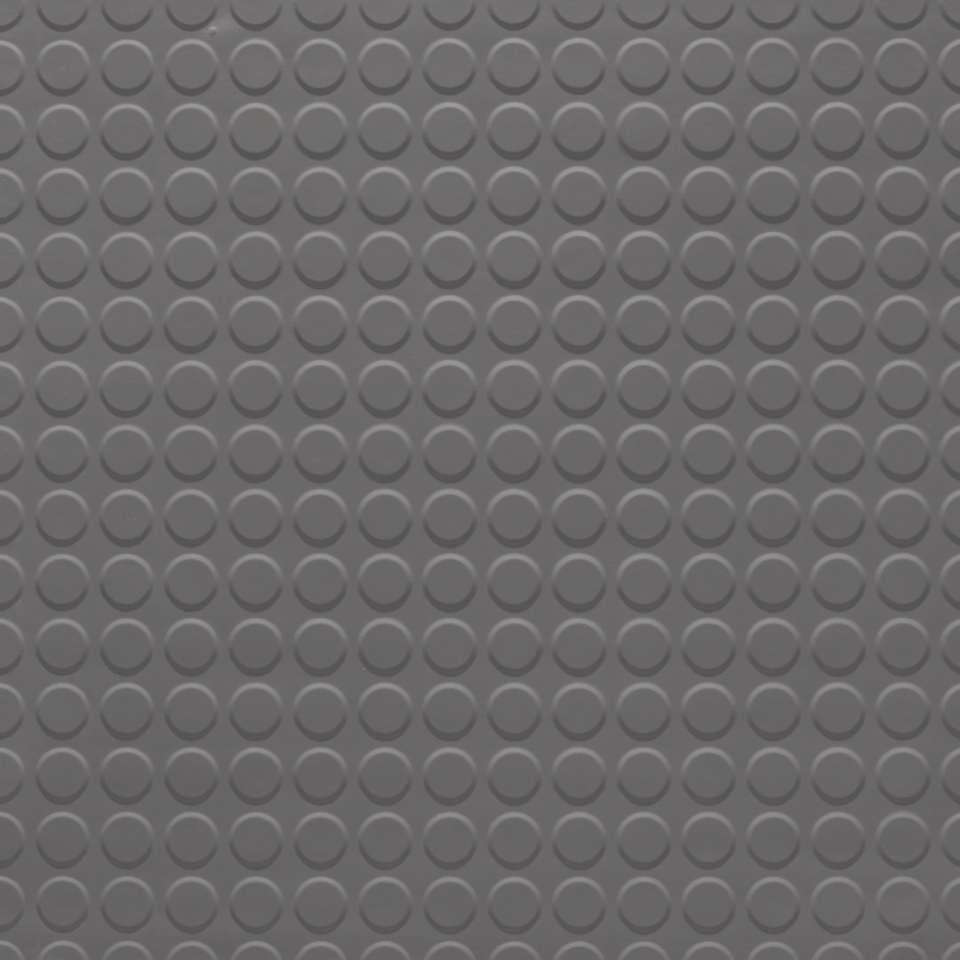 Tarkett - Tuile Defiant résistante à l'huile et la graisse - GRRT 48 1/8" RD Raised Round Solid #48 Grey - Tuiles de 24" x 24"