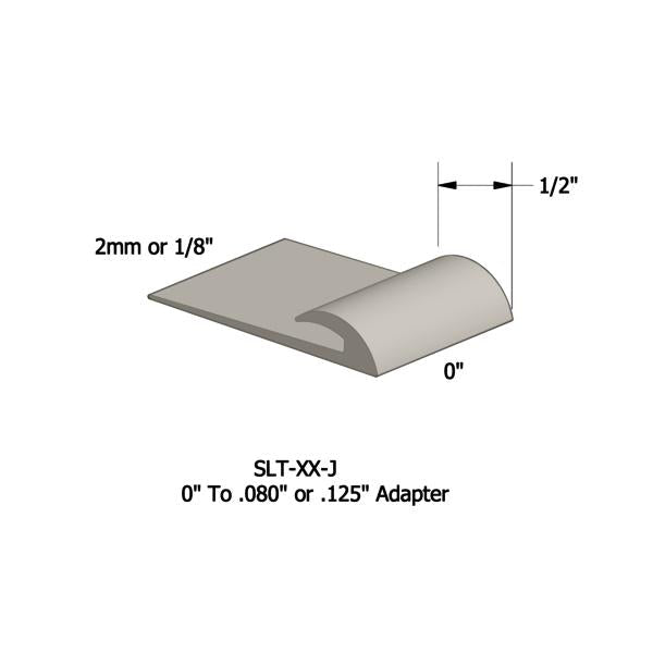 Tarkett - Vinyle Slim Line Transitions #01 Snow White 1/16" ou 1/8" material to subfloor 1/2" x 12'