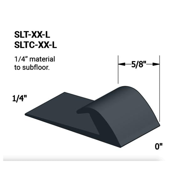Tarkett - Vinyle Slim Line Transitions #18 Navy Blue 1/4" material to subfloor avec contour edge 5/8" x 12'