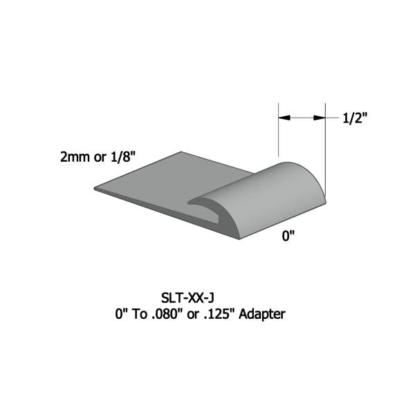 Tarkett - Vinyle Slim Line Transitions #21 Platinum 1/16" ou 1/8" material to subfloor 1/2" x 12'