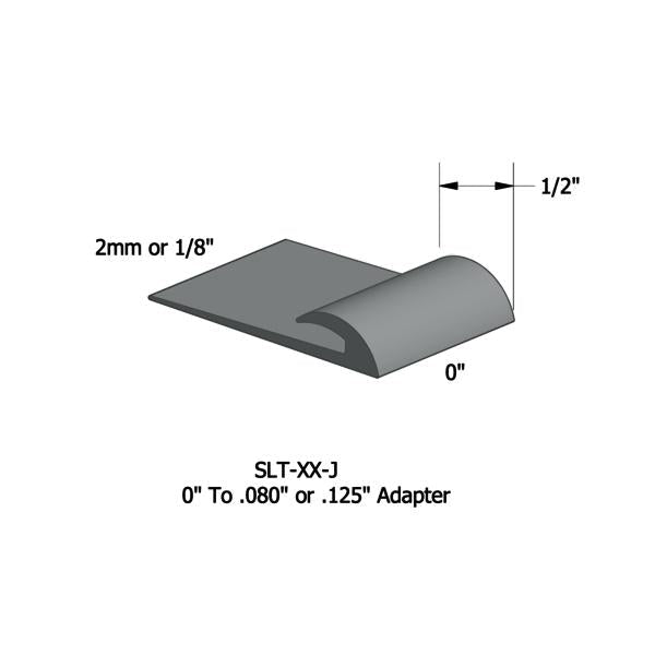Tarkett - Vinyle Slim Line Transitions #28 Medium Grey 1/16" ou 1/8" material to subfloor 1/2" x 12'