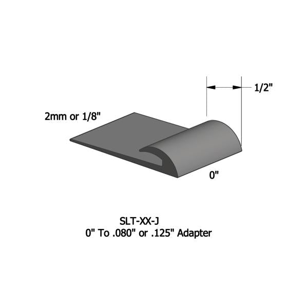 Tarkett - Vinyle Slim Line Transitions #48 Grey 1/16" ou 1/8" material to subfloor avec contour edge 1/2" x 12'