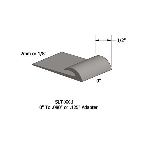 Tarkett - Vinyle Slim Line Transitions #55 Silver Grey 1/16" ou 1/8" material to subfloor 1/2" x 12'