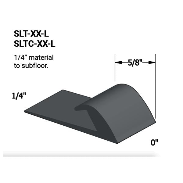 Tarkett - Vinyle Slim Line Transitions #71 Storm Cloud 1/4" material to subfloor 5/8" x 12'