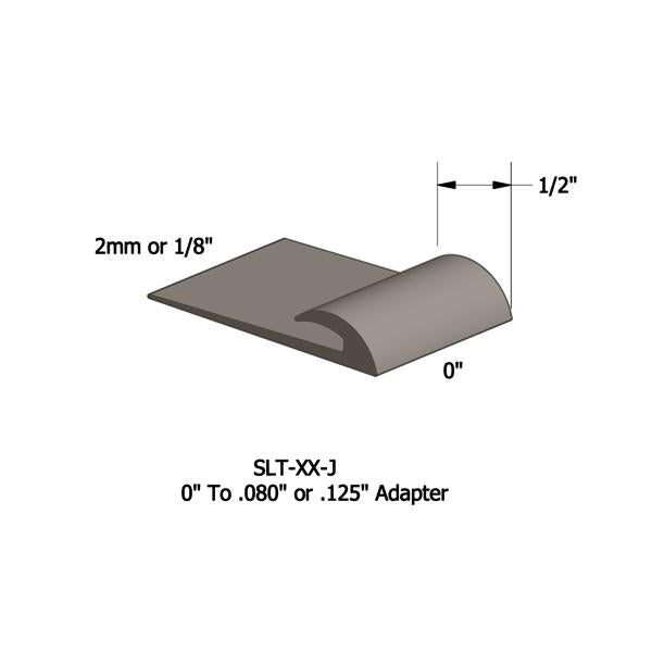 Tarkett - Vinyle Slim Line Transitions #80 Fawn 1/16" ou 1/8" material to subfloor avec contour edge 1/2" x 12'