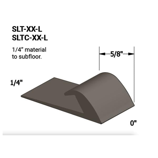 Tarkett - Vinyle Slim Line Transitions #80 Fawn 1/4" material to subfloor 5/8" x 12'