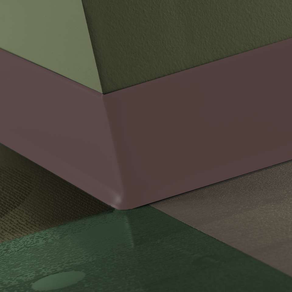 Tarkett - Vinyle Traditionnel 5/64" (type TV) - CB 132 2.5 X 120 .080 TOE Traditional Vinyl 2 1⁄2" .080 #132 Espresso - Wallbase 120'