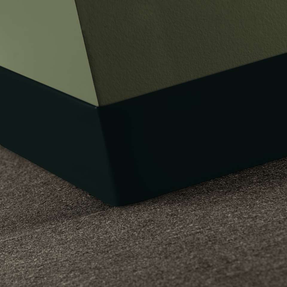 Tarkett - Vinyle Traditionnel 5/64" (type TV) - CBT TG4 4 X 120 .080 TOELESS Traditional Vinyl 4" .080 Toeless #TG4 Black Magic - Wallbase 120'