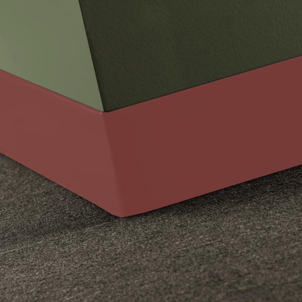 Tarkett - Traditional Vinyl #VL7 Sailor Red sans pied base murale 4" x 120' - 1/16"