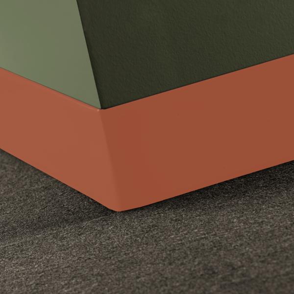 Tarkett - Traditional Vinyl #VM1 Hot Spice sans pied base murale 4" x 120' - 1/16"