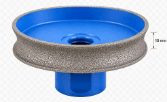 TDT Tools - Half-Round Concave Diamond Bullnose Profiler - BH010