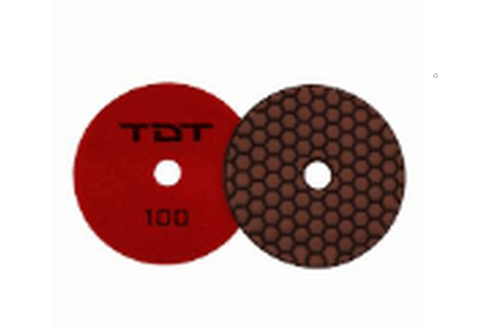 TDT Tools - Diamond Dry Round Polishing Pad Grit 100 - PP100