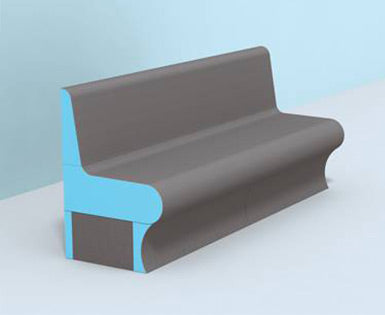 Wedi - Base de banc de douche Sanoasa Comoda front arrondi 19-11/16" x 39-3/8" x 9-7/8"