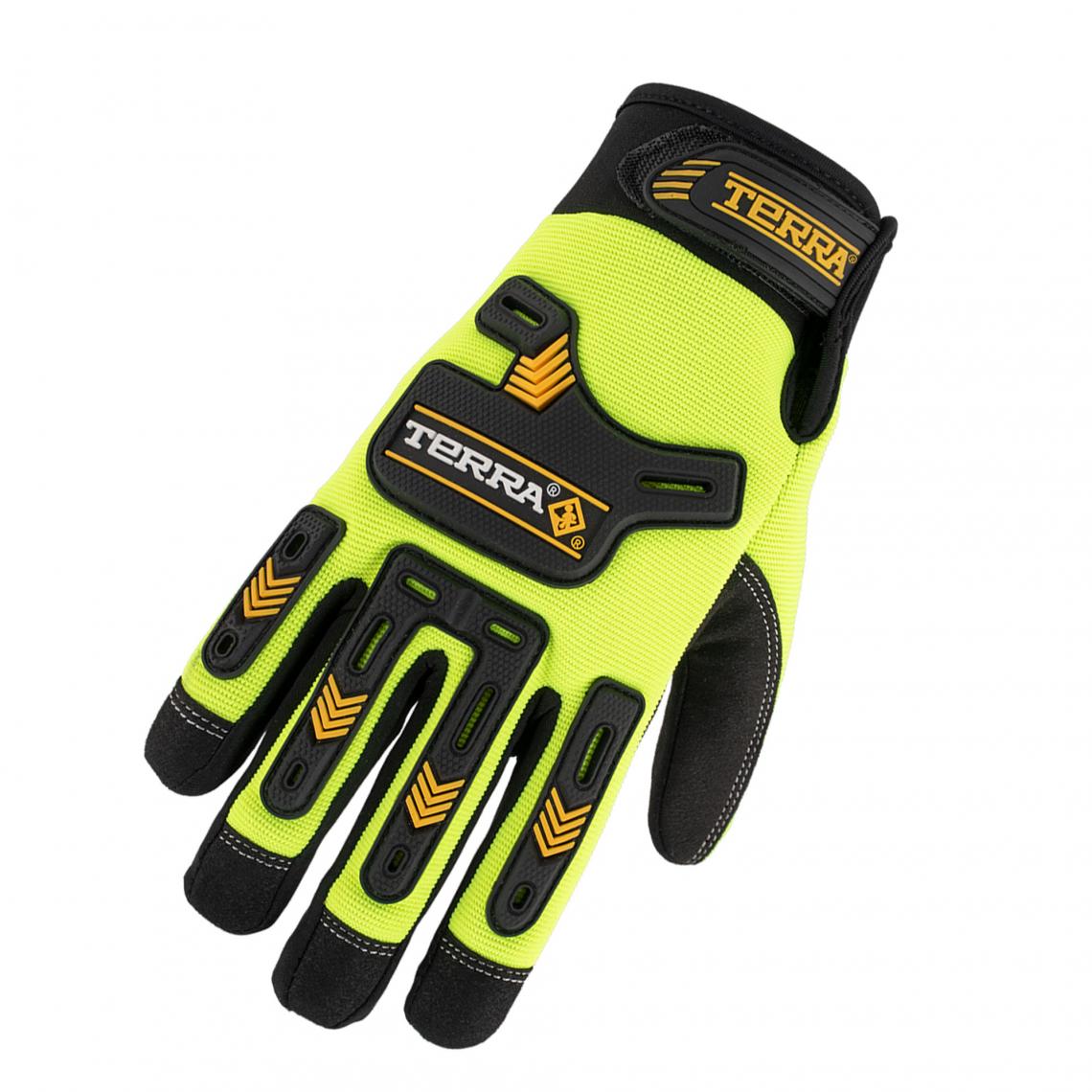 Terra - Gants haute visibilité antichocs - XL ||78914TRXL - Ceramed